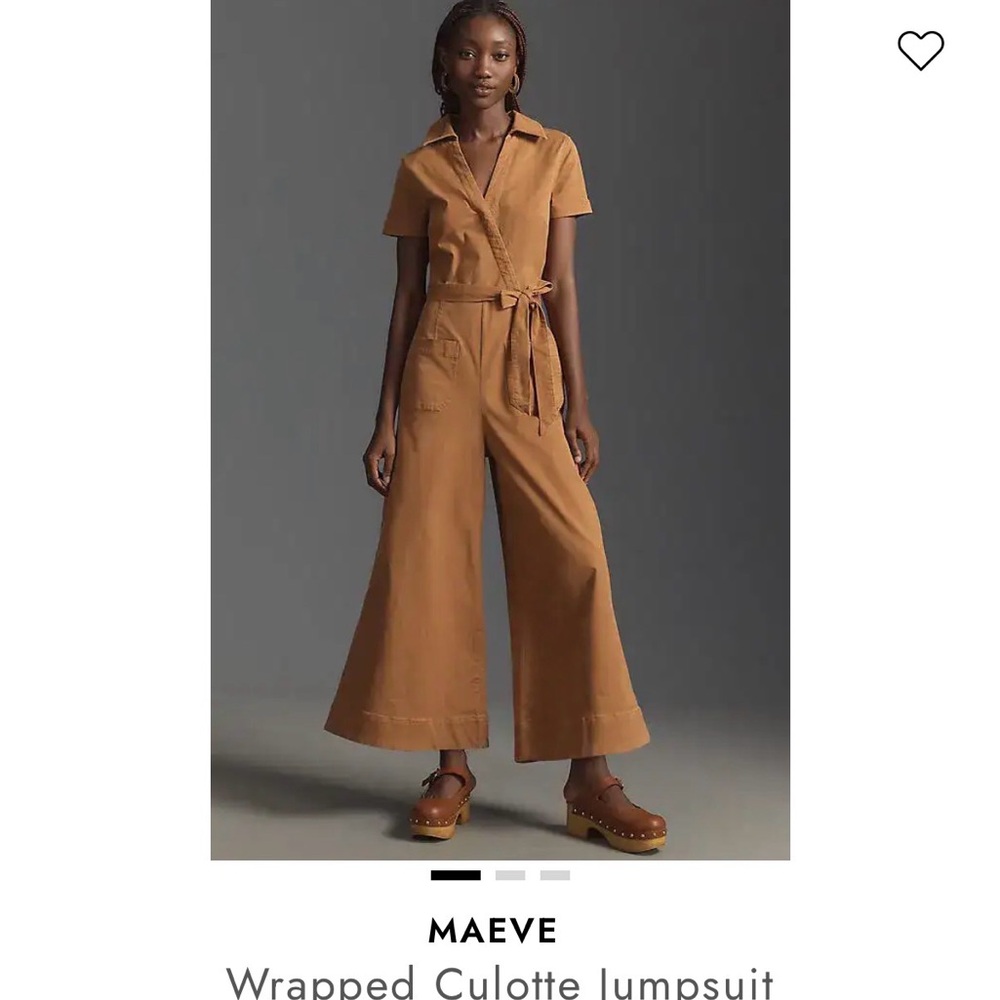 Maeve Brown Belted Jumpsuit Excellent Condition